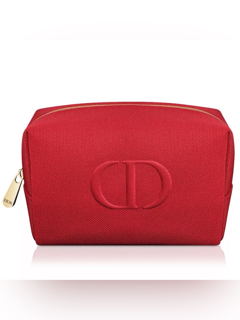 New! Christian Dior Red makeup Cosmetic Pouch Bag